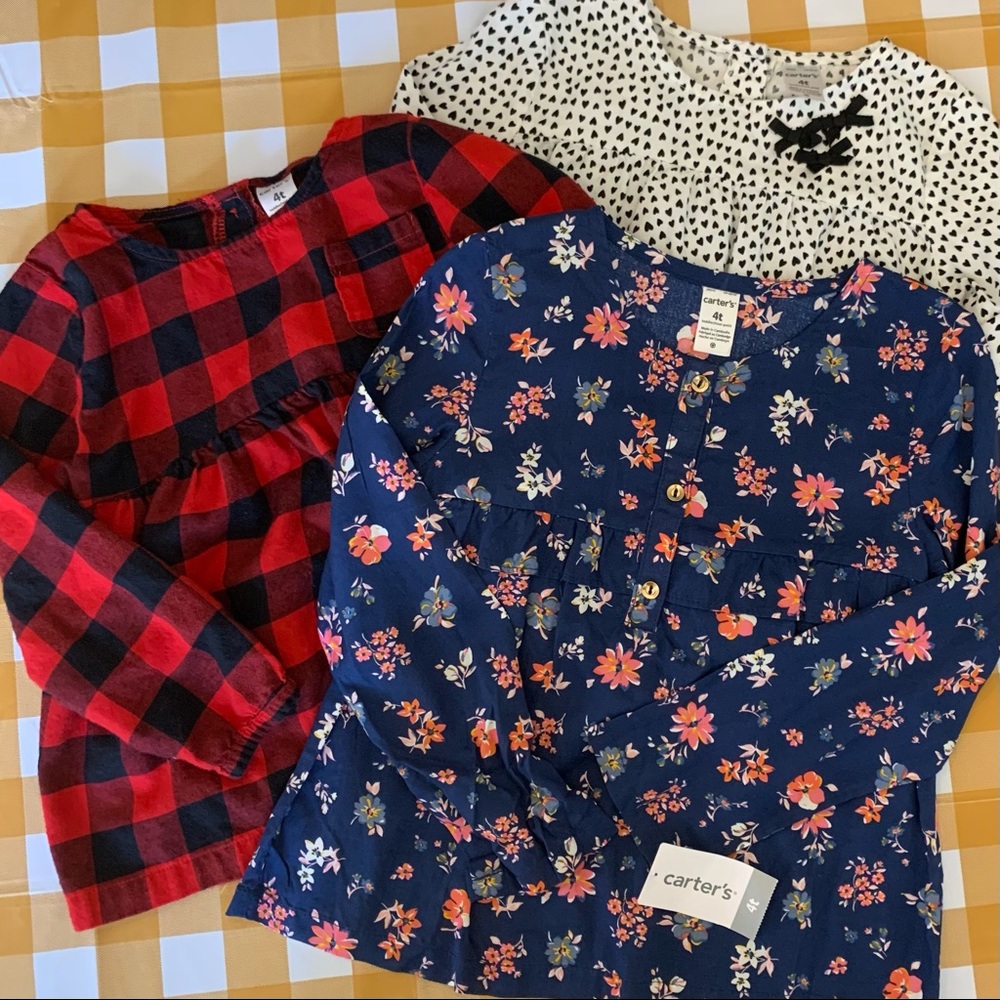Carter’s long-sleeved blouse bundle